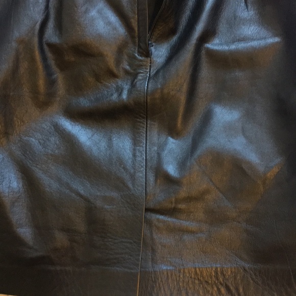 High waisted vintage leather skirt - Picture 3 of 3